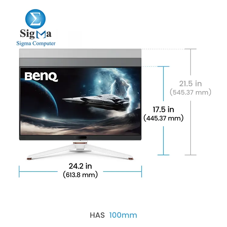 BENQ EX271Q 27 2K IPS gaming monitor with 180Hz refresh rate 1ms response time HDR10 95 DCI-P3 color gamut and FreeSync Premium eye care features