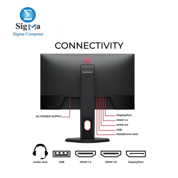 BenQ ZOWIE XL2411K - 24 FHD TN 144Hz DyAc 320 cd m HDMI DP Height Tilt Swivel Adjust VESA 100 100.