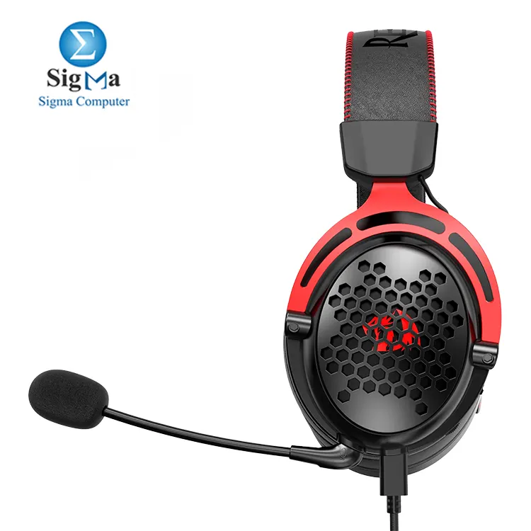 Redragon H386 PRO Diomedes wireless Gaming Headset - 7.1 Surround Sound - 53MM Drivers - Detachable Microphone - 3 modes gaming headset USB AUX 3.5mm And 2.4 wireless mode And bluetooth mode