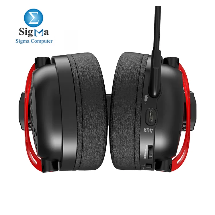 Redragon H386 PRO Diomedes wireless Gaming Headset - 7.1 Surround Sound - 53MM Drivers - Detachable Microphone - 3 modes gaming headset USB AUX 3.5mm And 2.4 wireless mode And bluetooth mode