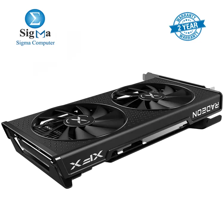 XFX SPEEDSTER SWFT 210 AMD Radeon RX 7600 8GB GDDR6  2048 stream processors  4K support  PCI-E 4.0  2655 MHz boost clock  and dual-fan cooling
