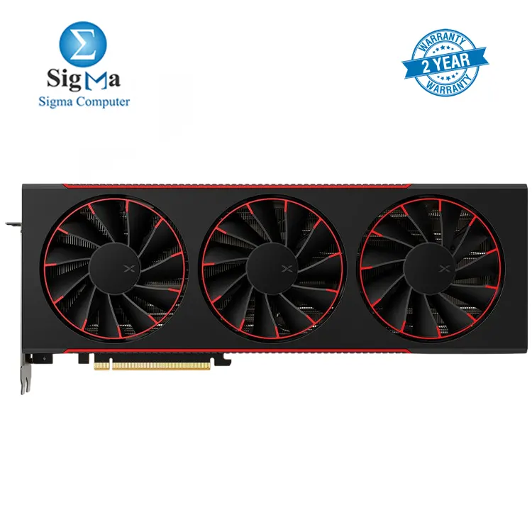  XFX Mercury AMD Radeon RX 7900 XTX 24GB GDDR6 memory  6144 stream processors  2615 MHz boost clock  960 GB s bandwidth  3x Magnetic Air fans