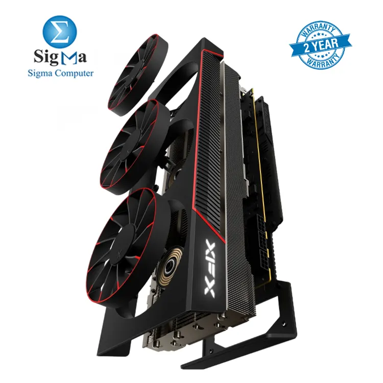  XFX Mercury AMD Radeon RX 7900 XTX 24GB GDDR6 memory  6144 stream processors  2615 MHz boost clock  960 GB s bandwidth  3x Magnetic Air fans