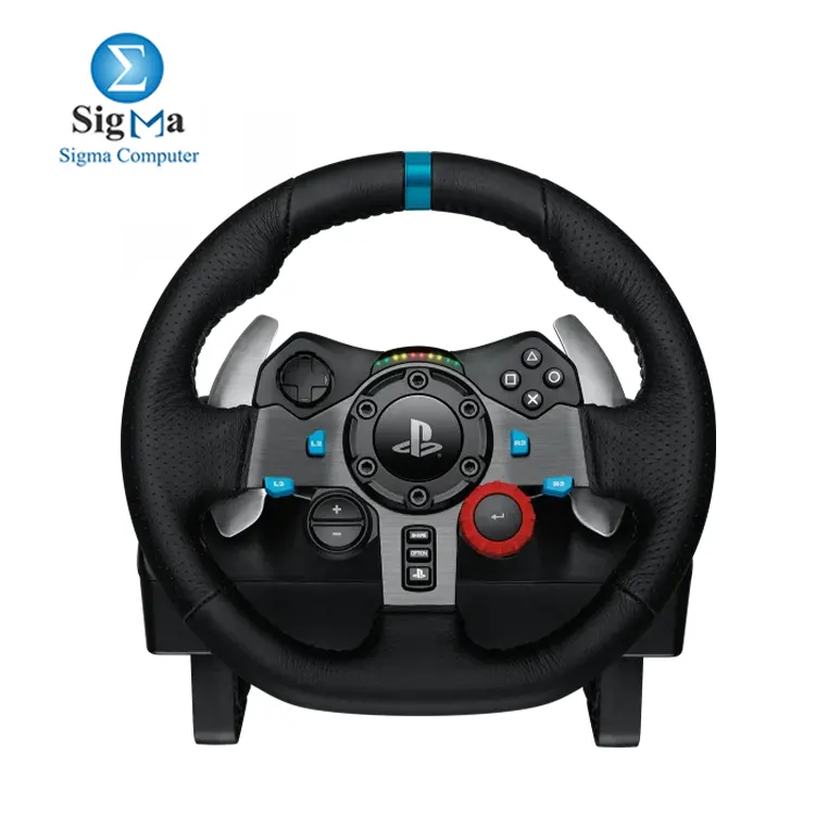 Logitech G29 Driving Force Racing Wheel and Floor Pedals, Real Force Feedback, Stainless Steel Paddle Shifters, Leather Steering Wheel Cover for PS5, PS4, PC, Mac - Black
