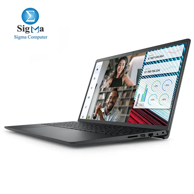 Dell Vostro 3520 Laptop  Intel Core i3-1215U  512GB SSD  8GB RAM  15.6Inch  FHD Display  Intel UHD Graphics  Dos- Black