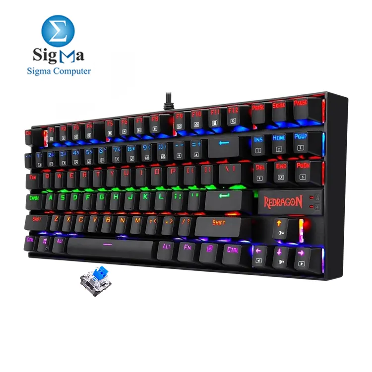 REDRAGON K552E Kumara Elite Rainbow Mechanical Gaming Keyboard Blue Switch