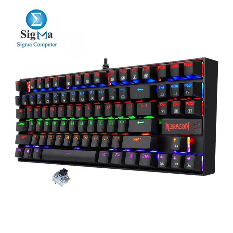 REDRAGON K552E Kumara Elite Rainbow Mechanical Gaming Keyboard Black Switch