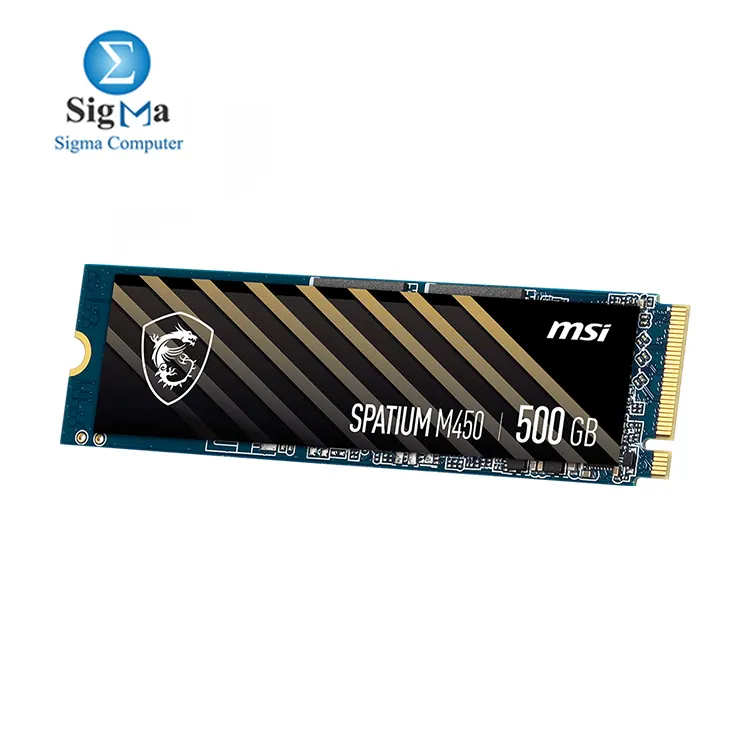 SPATIUM M450 500GB  PCIe 4.0 NVMe  up to 3600MB s read  2300MB s write  PHISON E19T  3D NAND  M.2 2280  300TBW