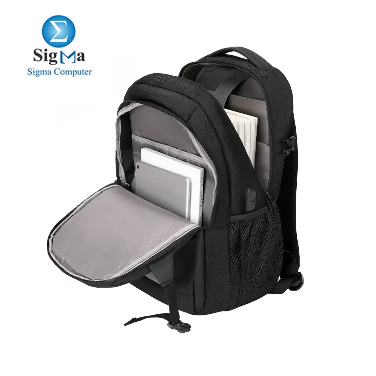 Rahala RAL 2300 Backpack – 15.6” laptop protection, water-resistant, lightweight, USB charging, smart storage, and anti-theft pocket.