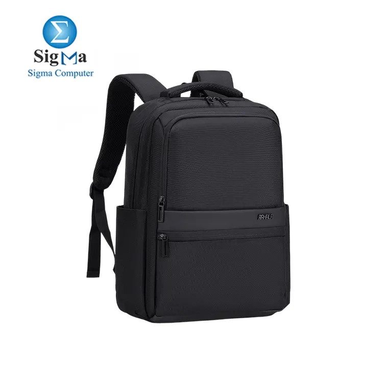 Rahala Backpack RAL-503 – Durable denim, lightweight (0.76kg), smart storage, and a versatile black design (43×37×14cm)