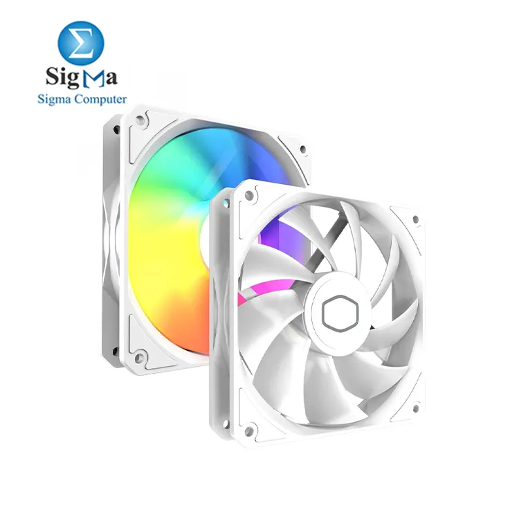 Cooler Master MasterLiquid 360 Core II White 394mm aluminum radiator dual-chamber pump 3100 RPM 25 dBA three ARGB 120mm fans 1750 RPM 70.7 CFM Intel AMD socket support