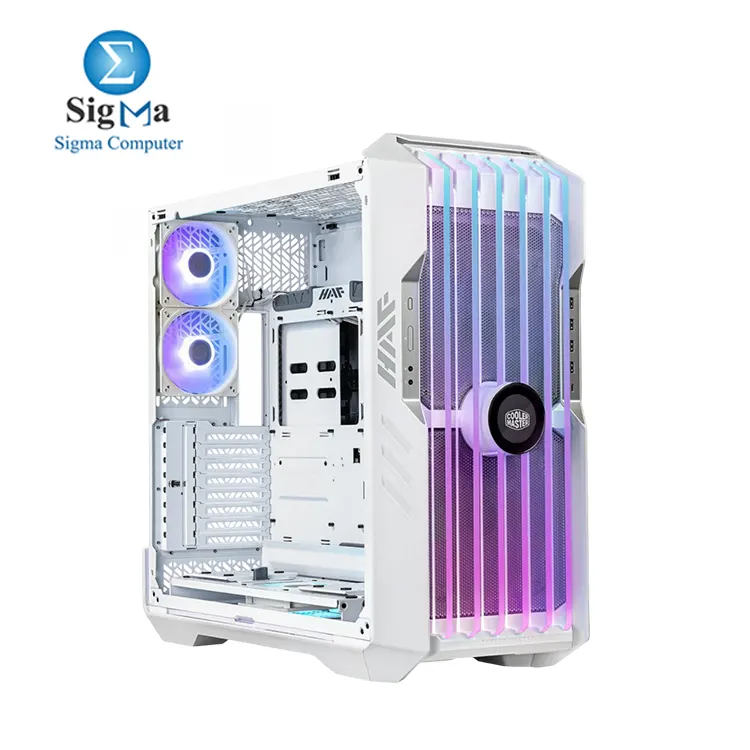 Cooler Master HAF 700 EVO E-ATX High Airflow PC Case  IRIS Customizable LCD .Breathable TG Front Panel  200mm Sickleflow Fans  1 x USB 3.2 gen 2 Type C  4 x USB 3.2 gen 1  3.0 