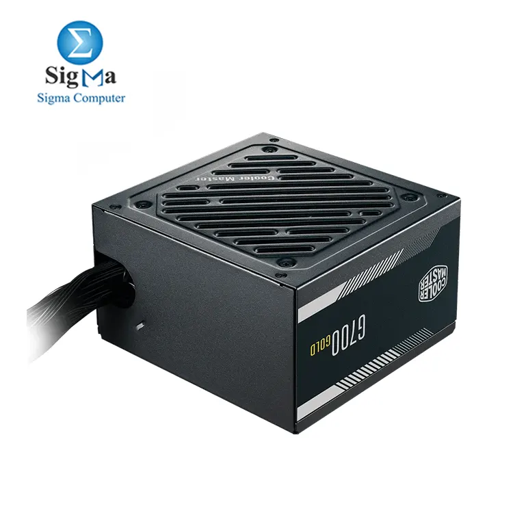 Cooler Master G700 Gold Power Supply, 700W 80+ Gold Efficiency, Intel ATX Version 2.52, Fixed Flat Black Cables Quiet HDB Fan