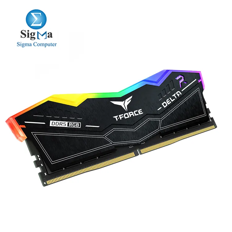 TEAMGROUP T-Force Delta RGB DDR5 16GB (6000MHz CL38, 1.25V, 48000 MB/s, XMP 3.0, RGB, On-die ECC, PMIC)
