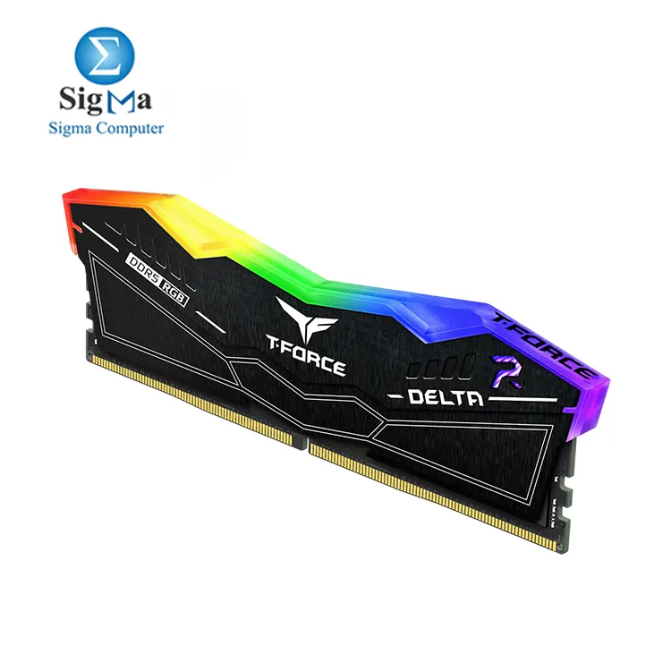 TEAMGROUP T-Force Delta RGB DDR5 16GB (6000MHz CL38, 1.25V, 48000 MB/s, XMP 3.0, RGB, On-die ECC, PMIC)