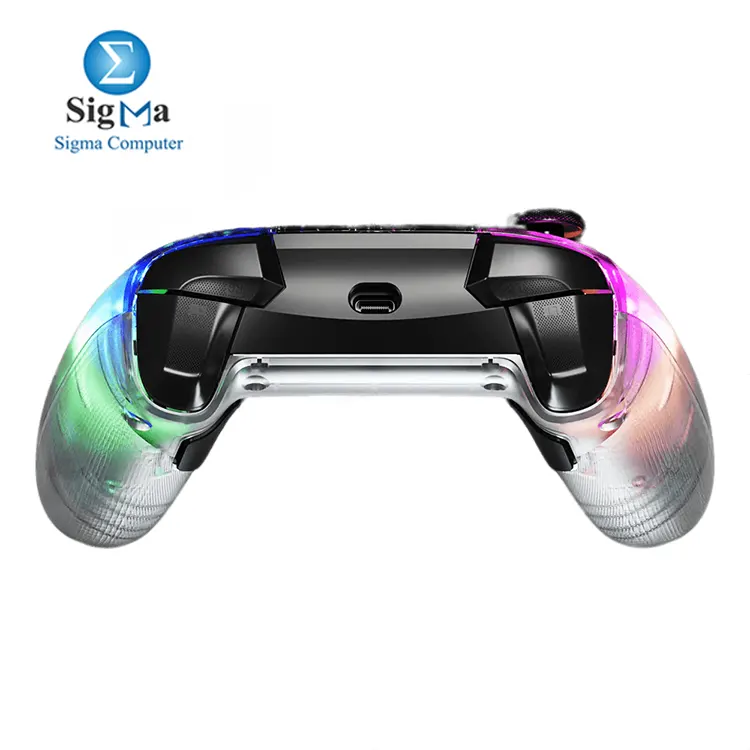 GameSir T4 Kaleid Hall Effect sticks and triggers, multi-platform support, 6-axis gyro, motion aim/steer, tactile buttons, hair trigger mode, macro functions, and full customization via GameSir app