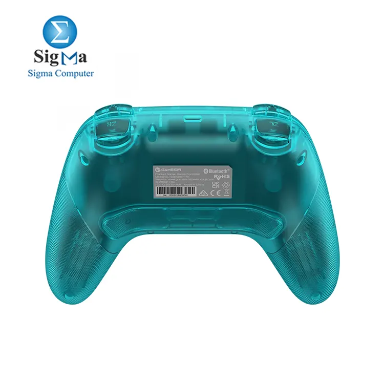 GameSir Nova HD Rumble (T4N) Multi-platform support tri-mode connectivity (Bluetooth, 2.4GHz, wired) Hall Effect sticks, hair triggers, dual vibration motors, motion control, 2 programmable back buttons, turbo function, and tactile backlit 