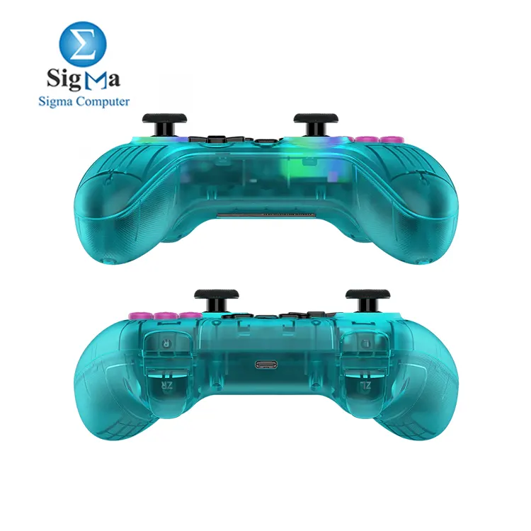 GameSir Nova HD Rumble (T4N) Multi-platform support tri-mode connectivity (Bluetooth, 2.4GHz, wired) Hall Effect sticks, hair triggers, dual vibration motors, motion control, 2 programmable back buttons, turbo function, and tactile backlit 