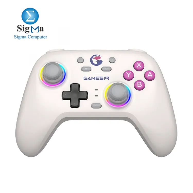 GameSir Nova HD Rumble T4N Multi-platform support tri-mode connectivity Bluetooth 2.4GHz wired Hall Effect sticks hair triggers dual vibration motors motion control 2 programmable back buttons turbo function and tactile backlit