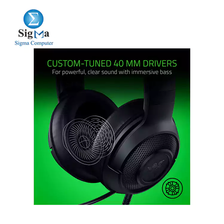 Razer Kraken X Lite – 7.1 Surround Sound, 40mm drivers, noise-canceling mic, ultra-light 230g design, durable frame, multi-device compatibility