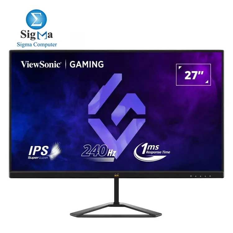 ViewSonic VX2779A-HD-PRO – 27” FHD IPS, 240Hz, 1ms MPRT, AMD FreeSync™, HDR10, Flicker-Free, HDMI & DP, VESA Mount, Console & PC Ready