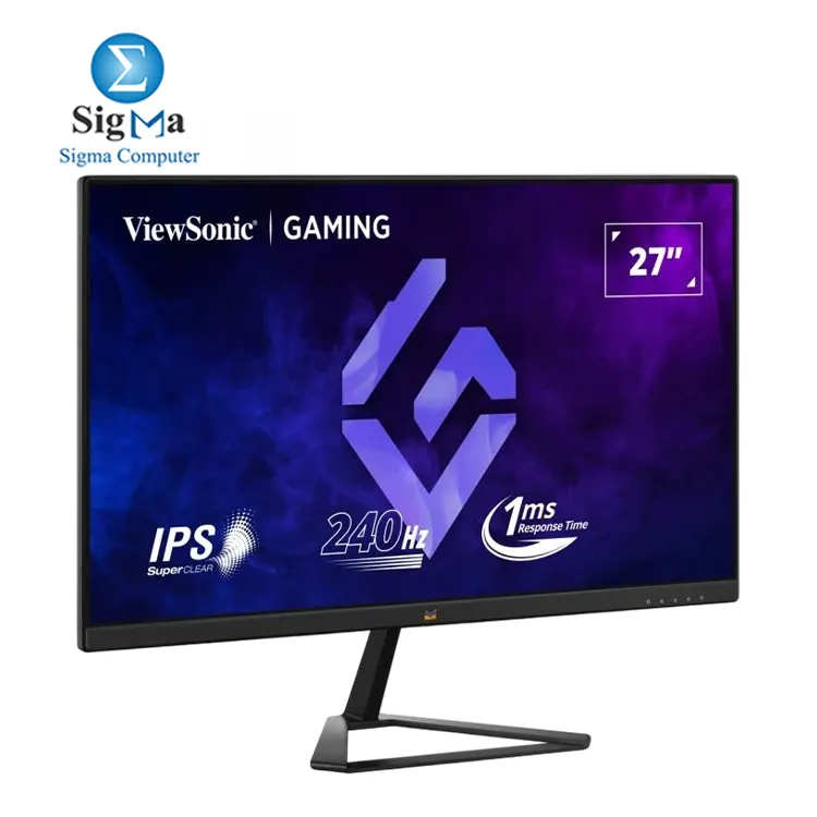 ViewSonic VX2779A-HD-PRO – 27” FHD IPS, 240Hz, 1ms MPRT, AMD FreeSync™, HDR10, Flicker-Free, HDMI & DP, VESA Mount, Console & PC Ready