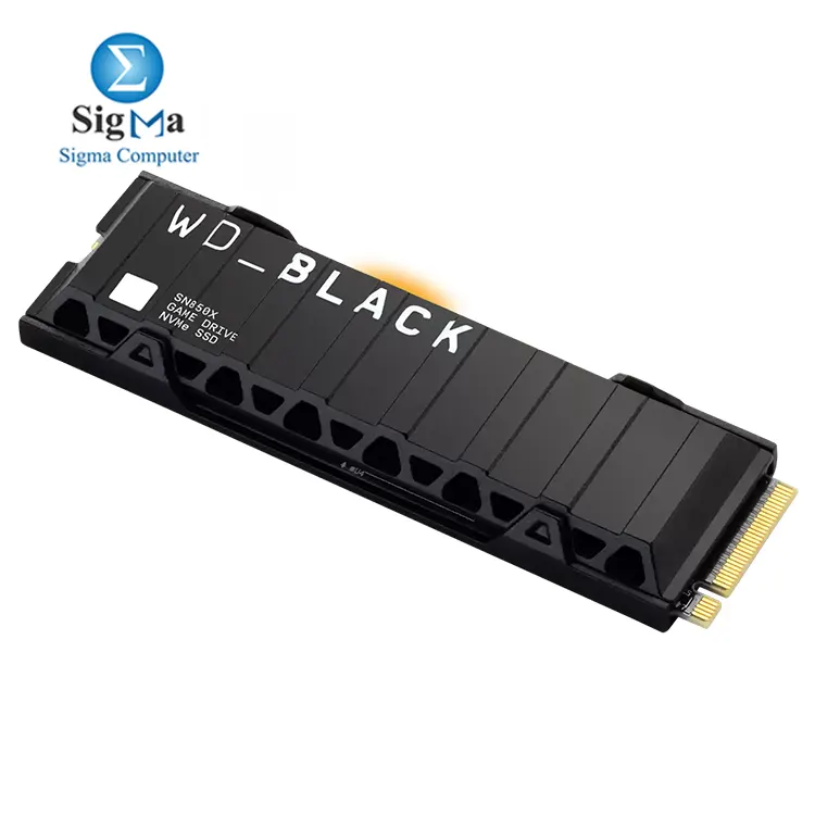 WD_BLACK SN850X NVMe SSD 2TB, PCIe Gen4 x4, 7300MB/s Read, 6600MB/s Write, M.2 2280, Heatsink, 1200 TBW, 3-Year Warranty