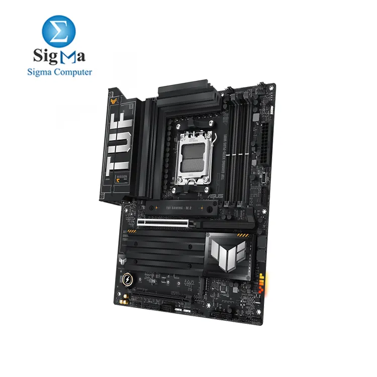 ASUS TUF GAMING X870-PLUS WIFI AMD Socket AM5  4 DDR5 memory slots  up to 192GB   PCIe 5.0 support  Wi-Fi 7  and high-definition 7.1 audio