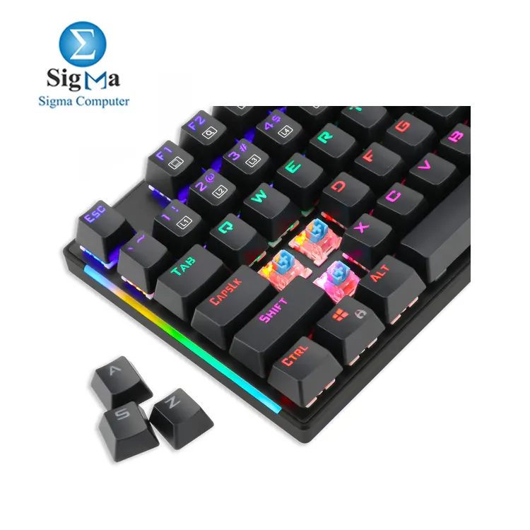  T-DAGGER NAXOS T-TGK310 Mechanical keyboard with OUTEMU switches  rainbow backlight  anti-ghosting  and durable double-shot keycaps