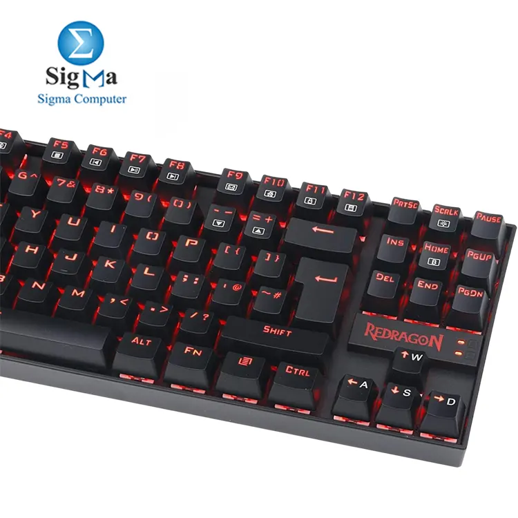Redragon K552 KUMARA Blue Switch Red LED Backlit Mechanical Gaming Keyboard