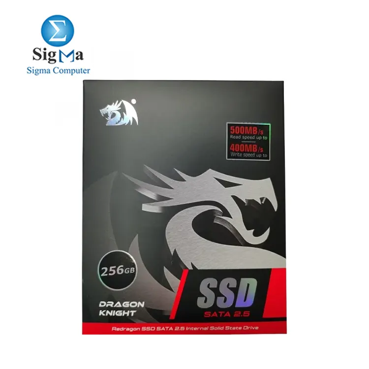 Redragon Dragon Knight RM113 256GB 2.5 SATA III SSD with up to 500MB/s read, 400MB/s write