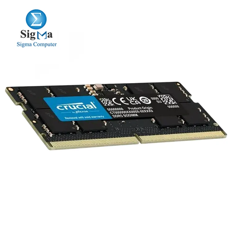 Crucial CT16G48C40S5 16GB DDR5 4800MHz SODIMM  CL40  1.1V  Unbuffered Laptop RAM.