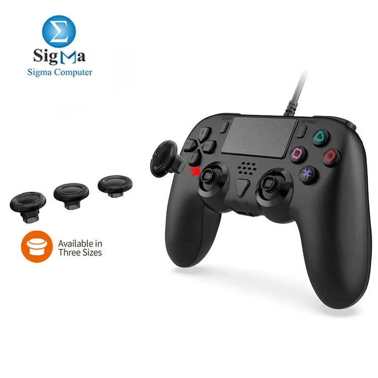  DOBE TP5-35136 wired controller for PS5 and PC with six-axis motion  dual vibration  turbo macro buttons  and a 3.5mm jack