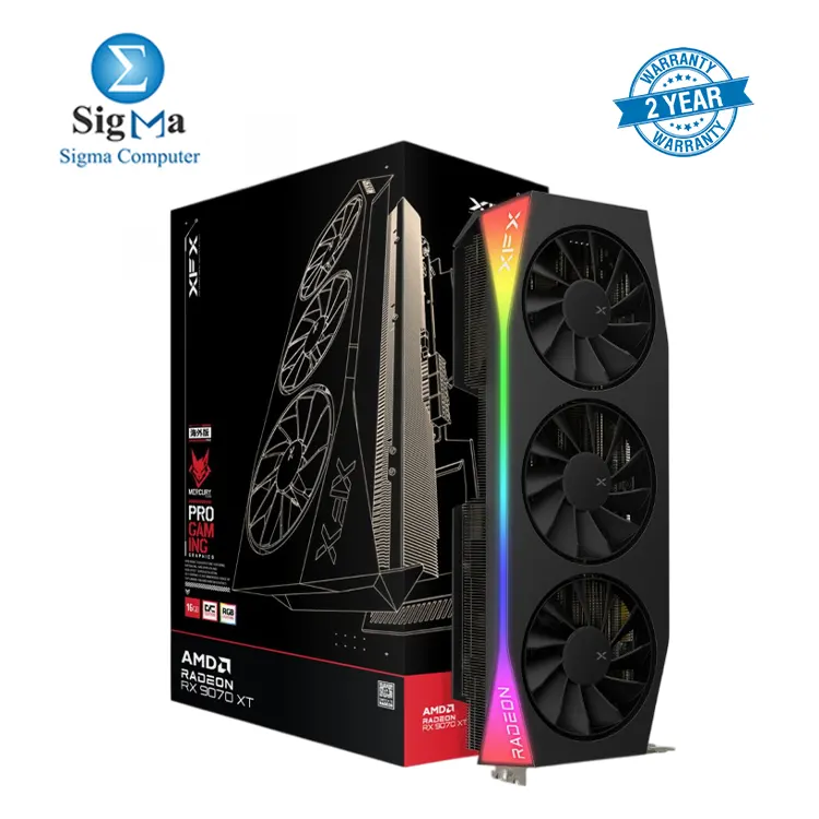XFX Mercury RX 9070 XT OC – 16GB GDDR6, Boost Clock up to XFX Mercury RX 9070 XT OC – 16GB GDDR6, Boost Clock up to