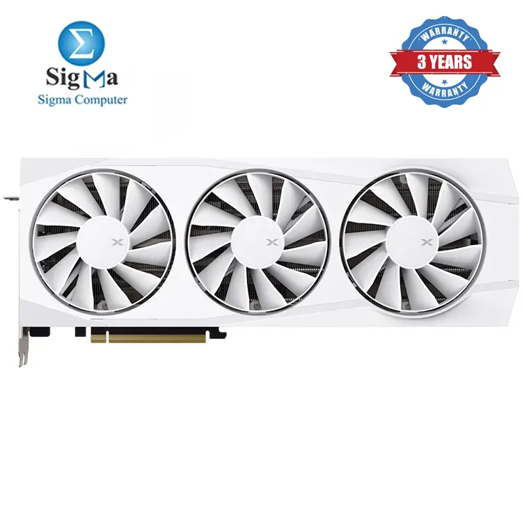 XFX Quicksilver AMD Radeon RX 9070XT White Gaming Edition 16GB GDDR6 memory  4096 stream processors  PCIe 5.0  3x DisplayPort 2.1  1x HDMI 2.1  AMD RDNA    4
