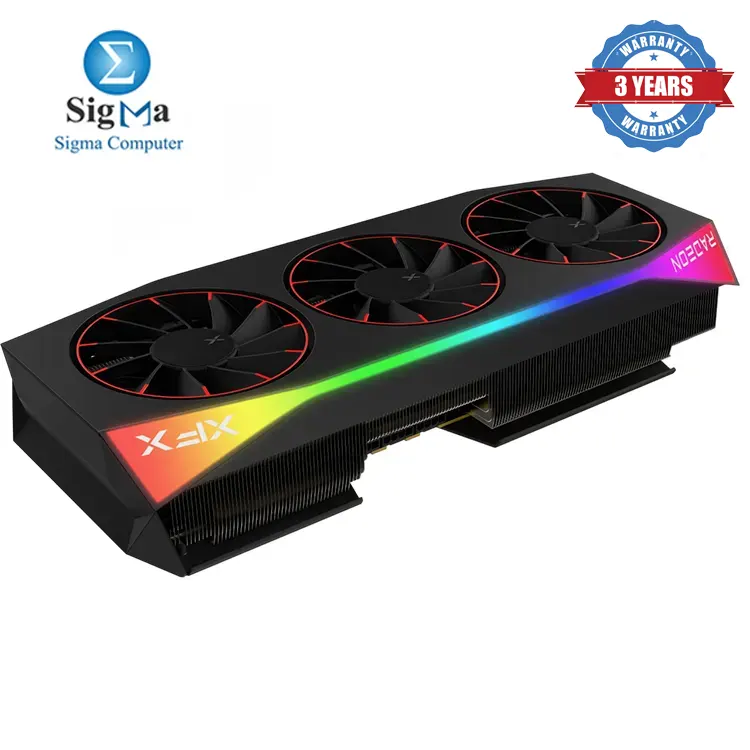 XFX Mercury RX 9070 XT OC – 16GB GDDR6, Boost Clock up to 3100MHz, PCIe 5.0, Triple Fan, 3x DP 2.1, 1x HDMI 2.1, 3x 8-pin Power