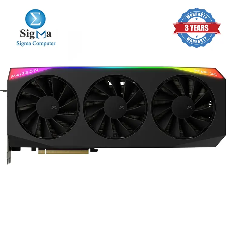 XFX Mercury RX 9070 XT OC – 16GB GDDR6, Boost Clock up to 3100MHz, PCIe 5.0, Triple Fan, 3x DP 2.1, 1x HDMI 2.1, 3x 8-pin Power