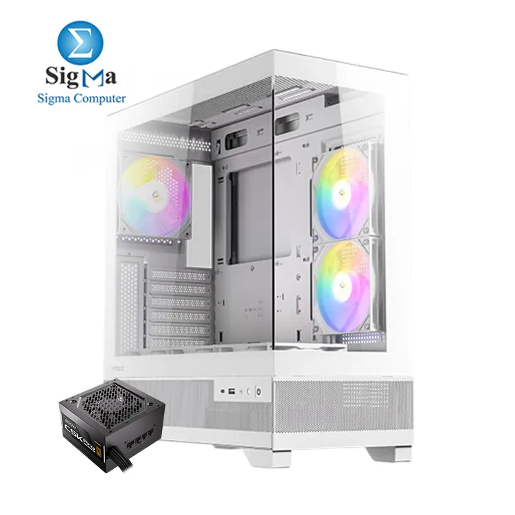 Antec CX700 RGB ELITE + Antec CSK Pro 850W – Panoramic glass case with 6 RGB fans, supports up to 410mm GPU & 360mm radiator, paired with 80+ Bronze ATX 3.1 / PCIe 5.1 ready PSU Antec CX700 RGB ELITE + Antec CSK Pro 850W – Panoramic glass case with 6 RGB fans, supports up to 410mm GPU & 360mm radiator, paired with 80+ Bronze ATX 3.1 / PCIe 5.1 ready PSU