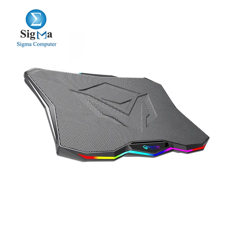 MeeTion CP4040 Cooler Pad     Quiet RGB cooling pad for 9-17    laptops with adjustable height  large silent fan  and dual USB ports.