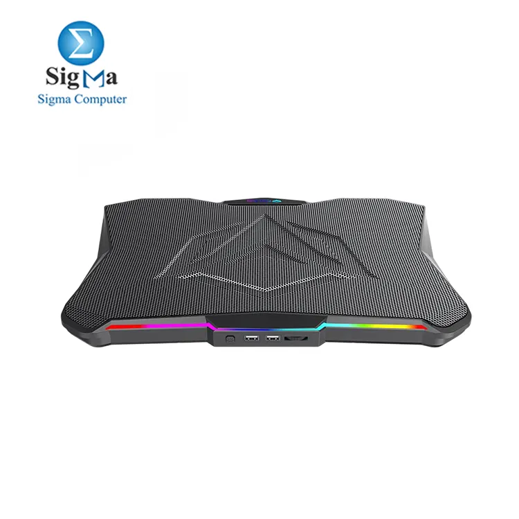 MeeTion CP4040 Cooler Pad     Quiet RGB cooling pad for 9-17    laptops with adjustable height  large silent fan  and dual USB ports.