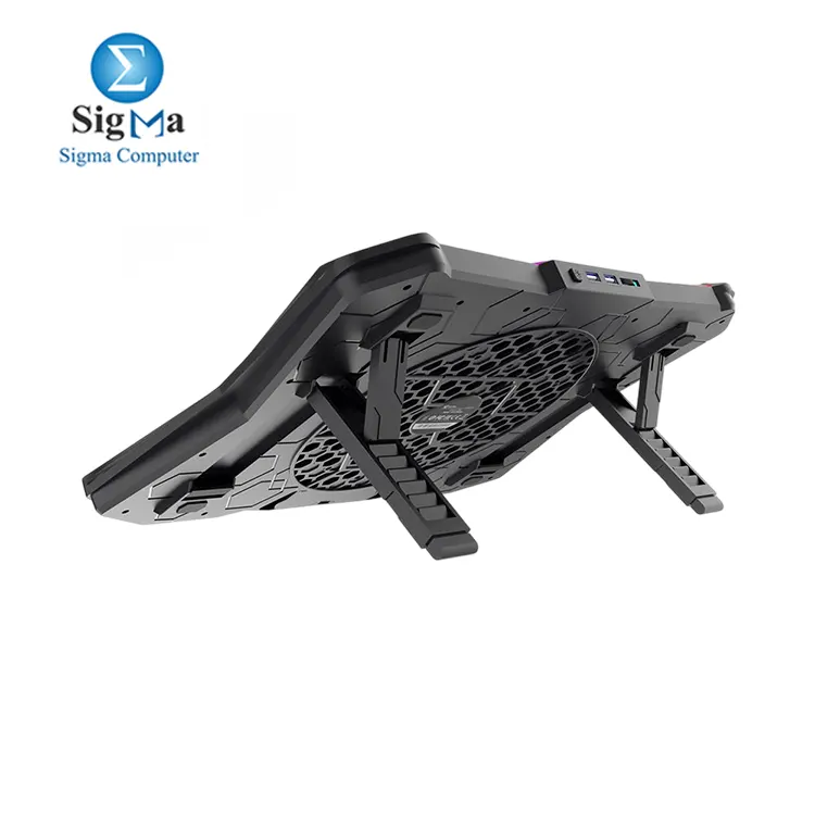 MeeTion CP4040 Cooler Pad     Quiet RGB cooling pad for 9-17    laptops with adjustable height  large silent fan  and dual USB ports.