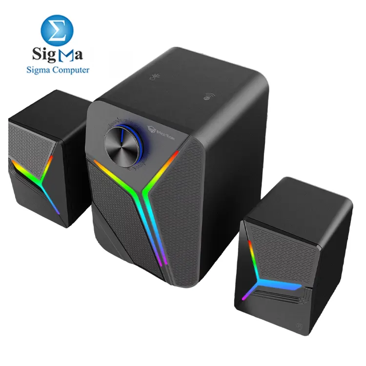 SP2111 by Pro 2.1 Channel Gaming Speakers with 15W Output  RGB Lighting  Bluetooth 5.0  and Touch Volume Control