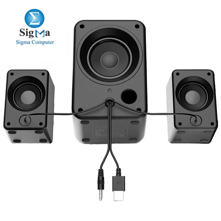 SP2111 by Pro 2.1 Channel Gaming Speakers with 15W Output  RGB Lighting  Bluetooth 5.0  and Touch Volume Control