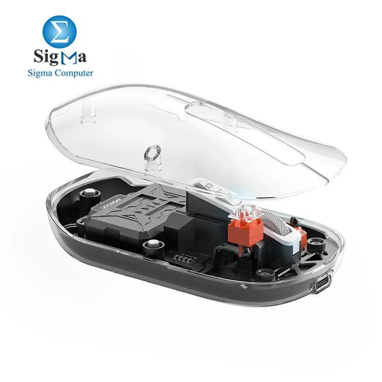 Meetion BTM005 – Wireless dual-mode mouse with 2.4G & Bluetooth, Type-C charging, silent clicks, 4-level DPI, and multi-device support