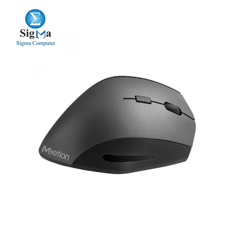 Meetion R380 Wireless Vertical Mouse – Ergonomic design, 2.4G wireless, adjustable DPI (800/1200/1600), plug & play, with forward/backward buttons