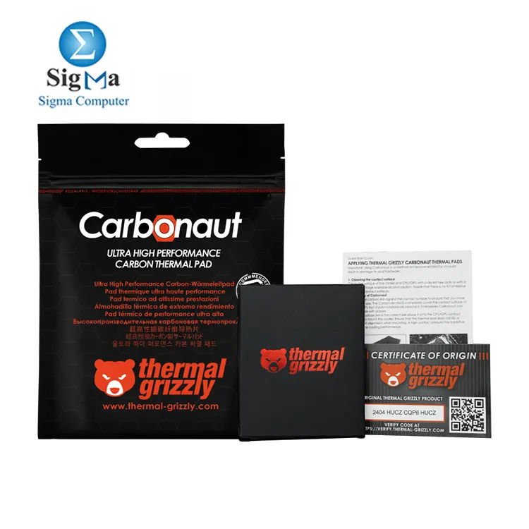Thermal Grizzly Carbonaut 31x25x0.2mm Thermal Pad - TG-CA-31-25-02