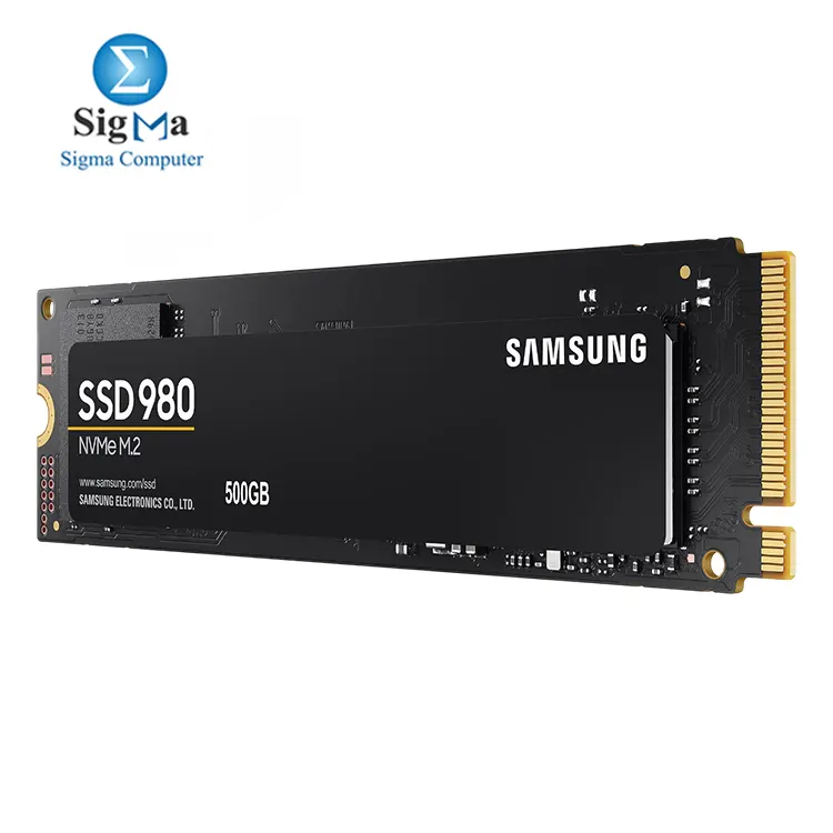 Samsung 980 500GB NVMe M.2 SSD  PCIe Gen 3.0 x4  sequential read up to 3 100 MB s  write up to 2 600 MB s  AES 256-bit encryption - MZ-V8V500BW