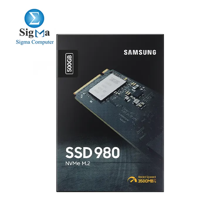 Samsung 980 500GB NVMe M.2 SSD  PCIe Gen 3.0 x4  sequential read up to 3 100 MB s  write up to 2 600 MB s  AES 256-bit encryption - MZ-V8V500BW