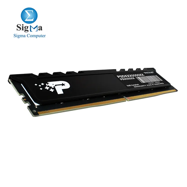 Patriot PSP516G560081H1 – 16GB DDR5 5600MHz UDIMM, CL46, 1.1V, Non-ECC, On-Die ECC, Aluminum Heatshield, PMIC
