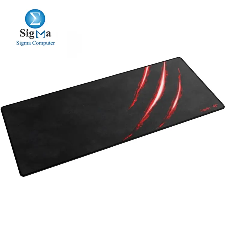 Havit HV-MP860 Gaming Mousepad features a 700x300x3mm premium fine-mesh surface  anti-slip rubber base  durable edges